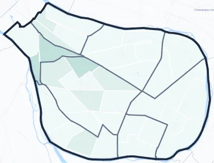 Carte de densité d'emplois salariés estimés de Saint-Maur-des-Fossés