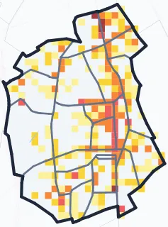 Carte des commerces de Villejuif