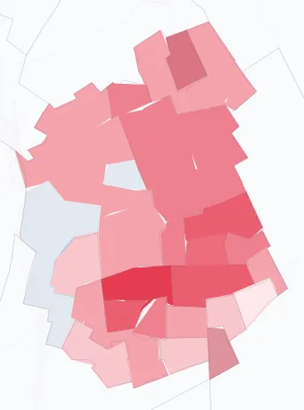 Carte de la valeur locative de référence de Villejuif