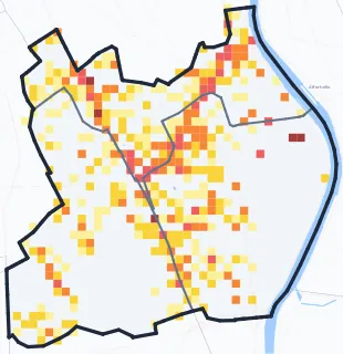 Carte des commerces de Vitry-sur-Seine
