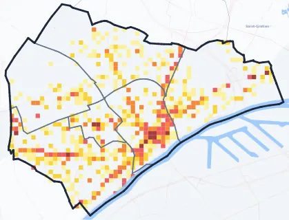 Carte des commerces de Argenteuil