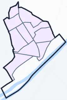 Carte de densité de population étudiante de Bezons