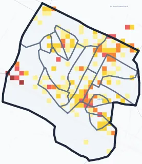 Carte des commerces de Franconville