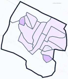 Carte de densité de population étudiante de Franconville