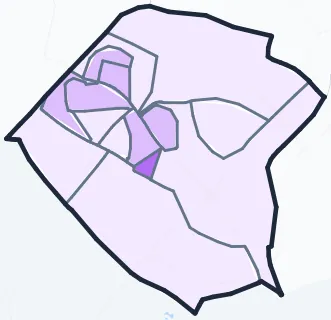 Carte de densité de population étudiante de Garges-lès-Gonesse