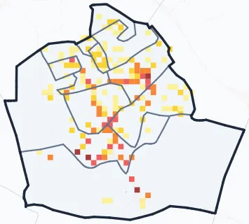 Carte des commerces de Goussainville