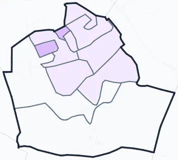 Carte de densité de population étudiante de Goussainville