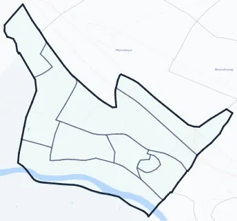 Carte de densité d'emplois salariés estimés de Herblay-sur-Seine