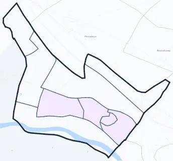 Carte de densité de population étudiante de Herblay-sur-Seine