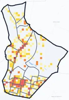 Carte des commerces de Sarcelles